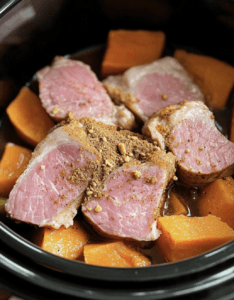 Slow Cooker Pork Chops and Sweet Potatoes