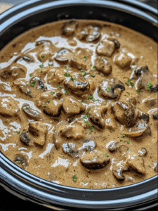 Crockpot Beef Stroganoff