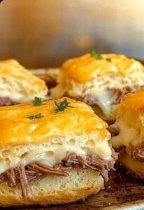 Baked French Dip Biscuits
