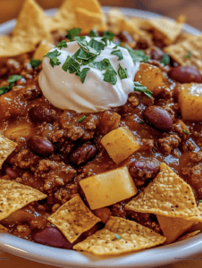Slow Cooker Chili Frito Pie