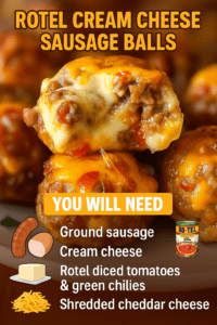Cheesy Rotel Sausage Balls: A Crowd-Pleasing Appetizer Recipe