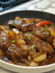 Chinese Pepper Steak with Onion