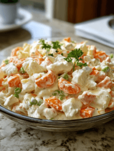 Southern-Style Creamy Seafood Salad with Imitation Crab