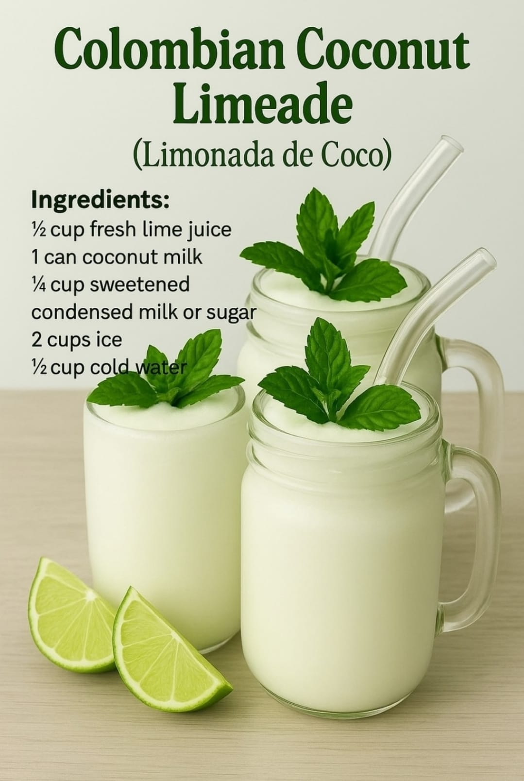 Colombian Coconut Limeade
