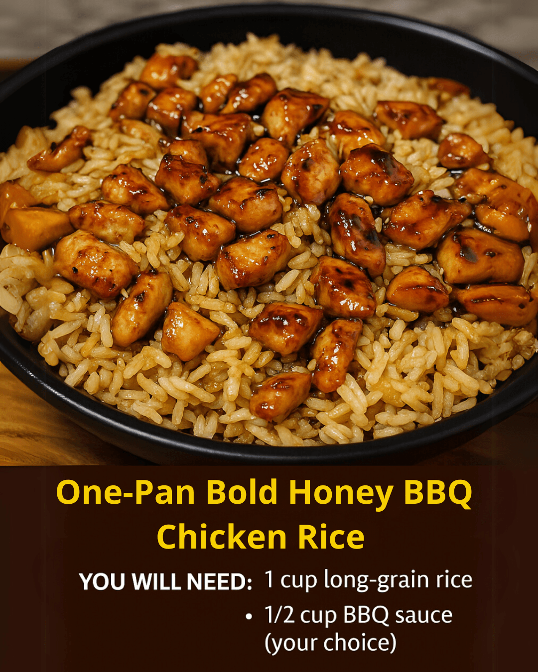 Bold Honey BBQ Chicken Rice Skillet: A Flavorful One-Pan Delight