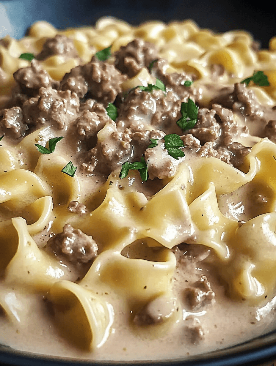 Irresistible Ground Beef Stroganoff Recipe for Comfort Food