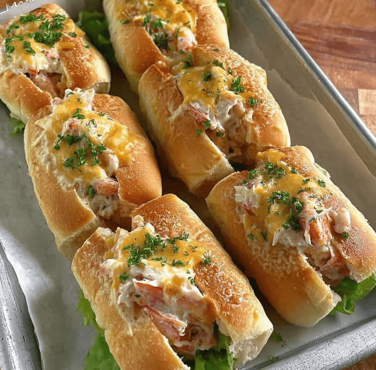 Shrimp Scampi Rolls