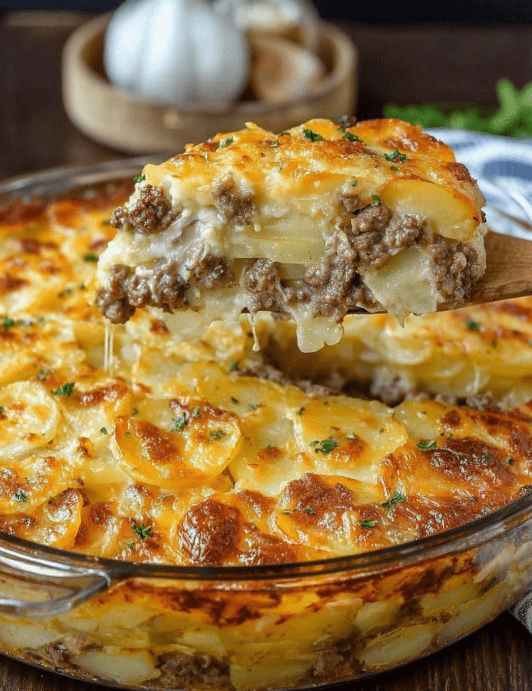 Cheesy Hamburger Potato Casserole!!!!