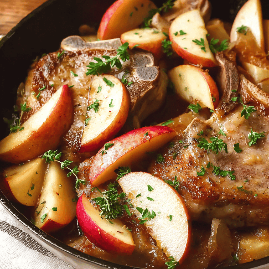 Savory Slow Cooker Apple Cinnamon Pork Chops for Cozy Dinners