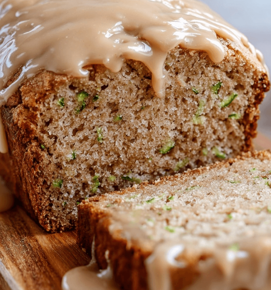 Apple Zucchini Bread with Brown Sugar Frosting