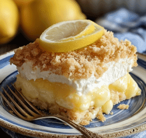 4-Ingredient Lemon Cream Cheese Dump Cake