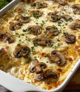 Creamy Chicken and Mushroom Bake