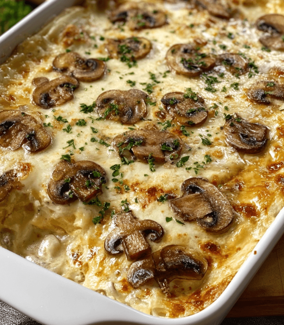 Creamy Chicken and Mushroom Bake