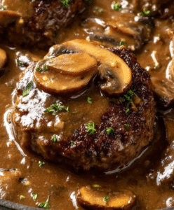 Salisbury Steak with Mushroom Gravy