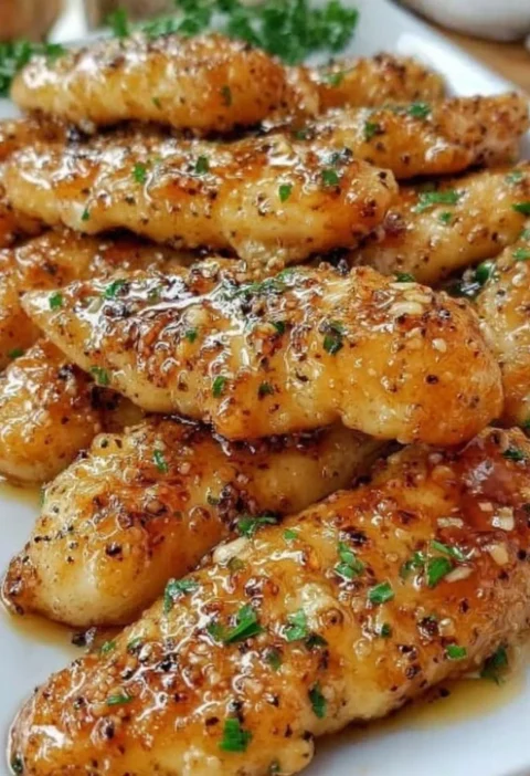 Air Fryer Honey Garlic Chicken Tenders Recipe Best Honey Butter Garlic Chicken In Air Fryer Easy Air Fryer Honey Garlic Ch...