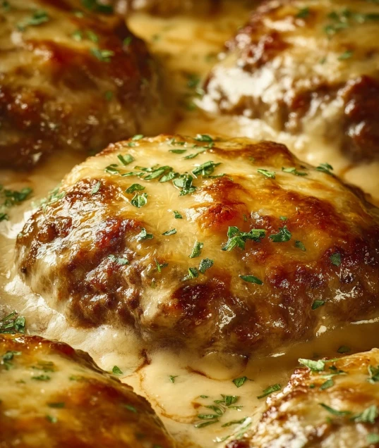 Amish hamburger steak bake