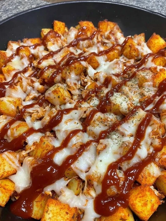 BBQ Chicken Potato Skillet