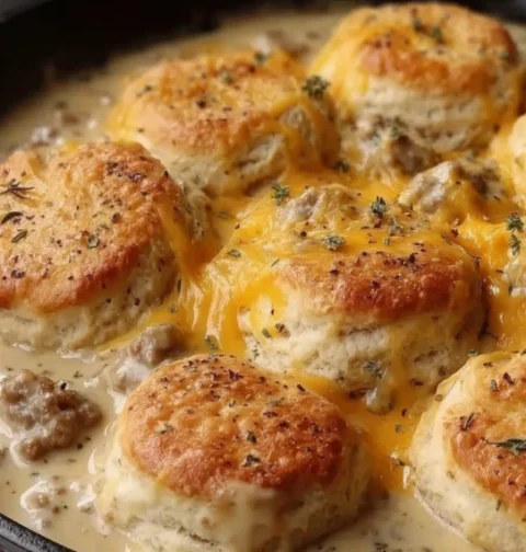 Best Biscuits Gravy Hashbrown Bake Recipe Easy Biscuits And Gravy Casserole Homemade Hashbrown Breakfast Bake Southern Bis...