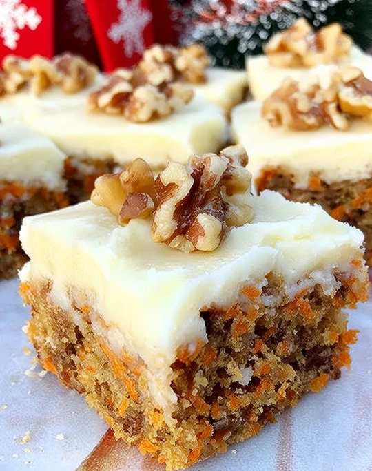 Carrot Cake Bars with Cream Cheese Frosting