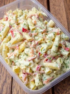 Cheddar Sour Cream Macaroni Salad