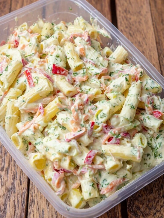 Cheddar Sour Cream Macaroni Salad
