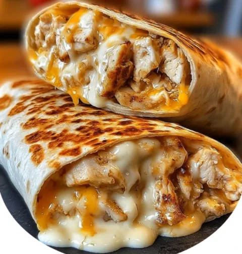 Best Cheesy Garlic Chicken Wraps Recipe Easy Cheesy Garlic Chicken Wraps Healthy Garlic Cheese Chicken Wraps Homemade Chee...