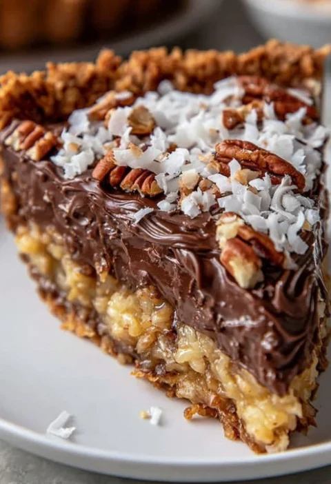 Best Chocolate Coconut Pecan Cream Pie Recipe Homemade Chocolate Coconut Pecan Pie Where To Buy Chocolate Coconut Pecan Cr...