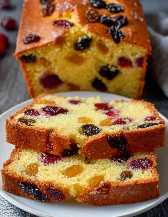 English Cake with Candied Fruit