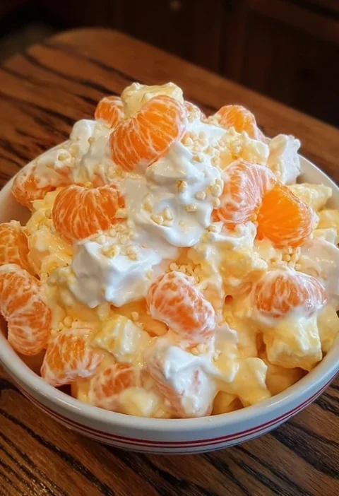 Best Orange Dreamsicle Salad Recipe Orange Dreamsicle Salad With Marshmallows Orange Dreamsicle Salad For Parties Low Calo...