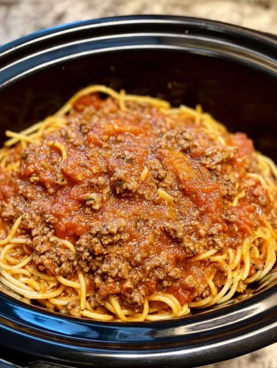 Slow Cooker Spaghetti Bolognese