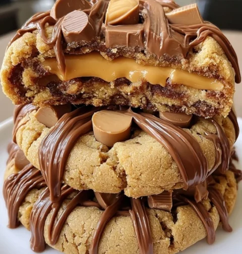 Best Triple Reese's Peanut Butter Cookies Recipe How To Make Triple Reese's Cookies Triple Reese's Cookies With Extra Pean...