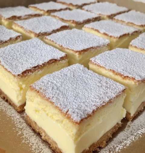 Best Vanilla Custard Cream Squares Recipe Homemade Vanilla Custard Cream Squares Gluten-free Vanilla Custard Cream Squares...
