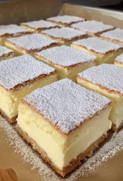 Best Vanilla Custard Cream Squares Recipe Homemade Vanilla Custard Cream Squares Gluten-free Vanilla Custard Cream Squares...