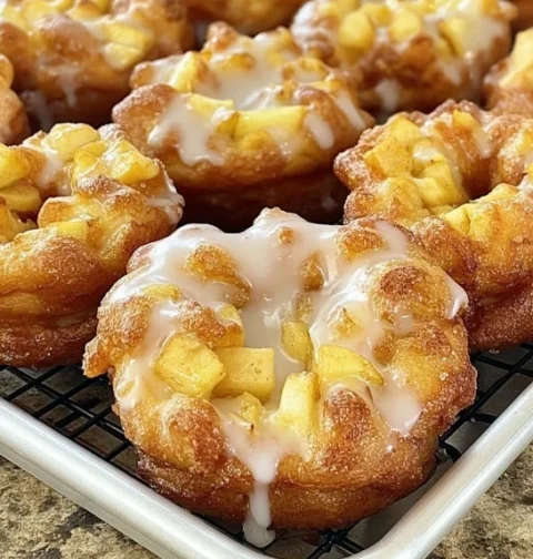 Best Warm Baked Apple Fritters Recipe Homemade Apple Fritters Easy Recipe Healthy Baked Apple Fritters Gluten-free Where T...