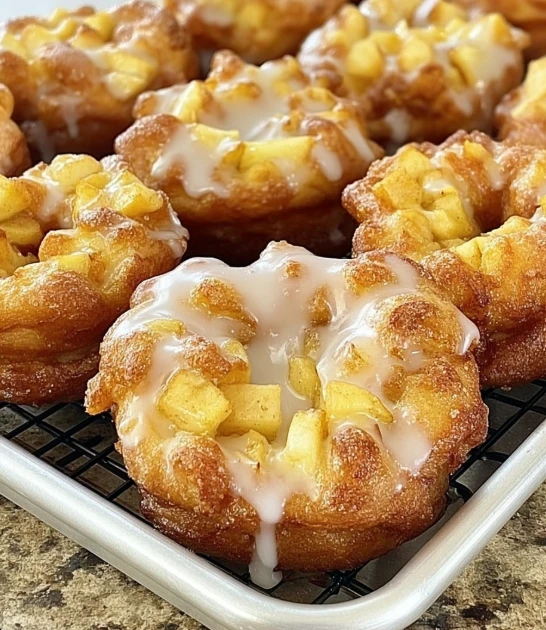 Warm Baked Apple Fritters
