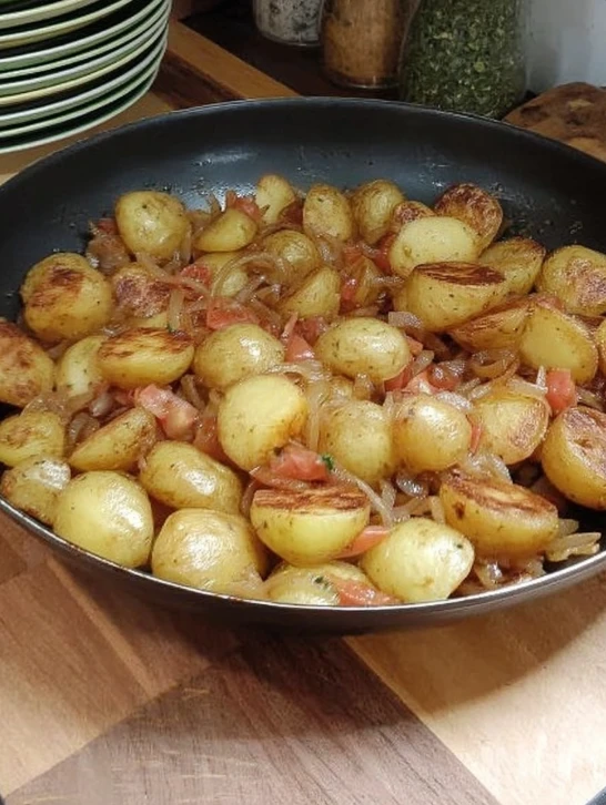 Fried Potatoes and Onions