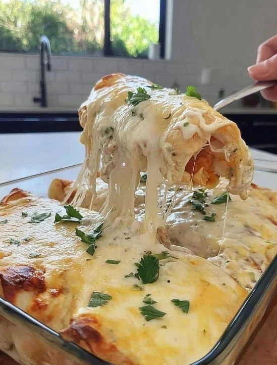 White Chicken Enchiladas