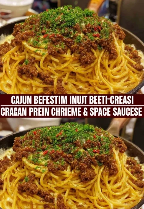 Cajun Beef Spaghetti Parmesan Recipe Easy Cajun Beef Creamy Spaghetti Best Cheese For Cajun Beef Spaghetti Homemade Cajun ...