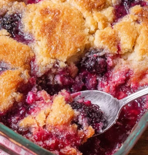 Classic Blackberry Cobbler Recipe Easy Blackberry Cobbler With Fresh Berries Best Blackberry Cobbler With Biscuit Topping ...