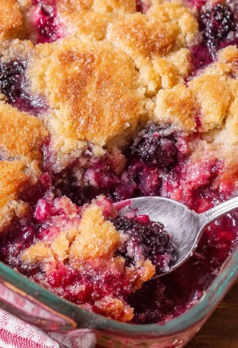 Classic Blackberry Cobbler Recipe Easy Blackberry Cobbler With Fresh Berries Best Blackberry Cobbler With Biscuit Topping ...