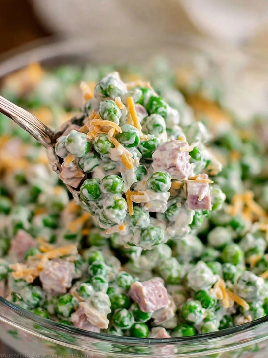 Classic Southern Pea Salad Recipe Best Bacon Cheddar Pea Salad Creamy Dressing Pea Salad Ideas Southern Style Pea Salad Wi...