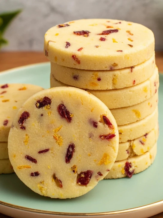 Cranberry Orange Shortbread