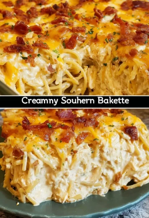 Creamy Southern Spaghetti Bake Recipe Easy Southern Spaghetti Bake Dinner Best Cheese For Creamy Spaghetti Bake How To Mak...