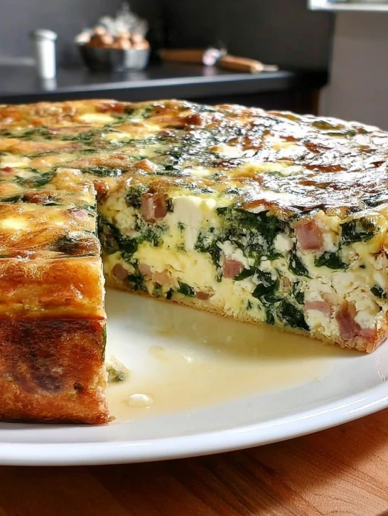 Crustless Spinach