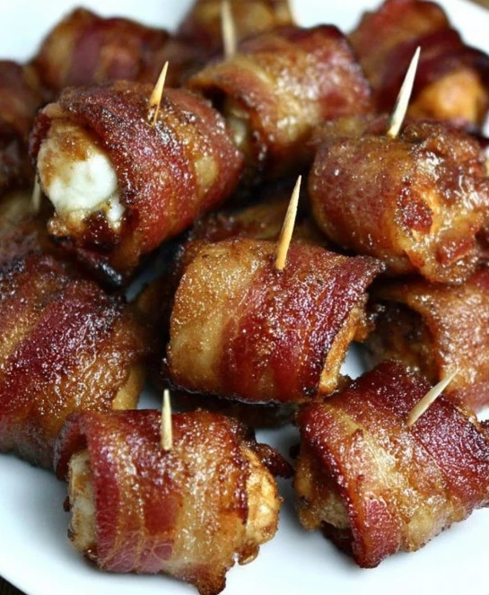Bacon Wrapped Chicken Bites Recipe