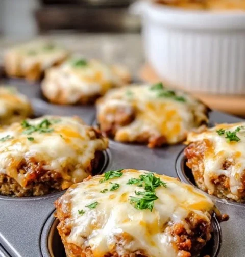 Easy Cheesy Meatloaf Muffin Recipe Quick Meatloaf Muffin Tin Meals Best 30 Minute Meatloaf Bites Family Favorite Meatloaf ...