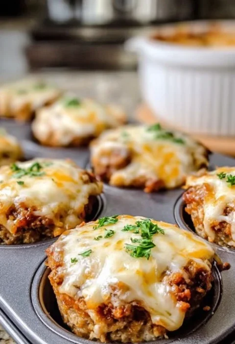 Easy Cheesy Meatloaf Muffin Recipe Quick Meatloaf Muffin Tin Meals Best 30 Minute Meatloaf Bites Family Favorite Meatloaf ...