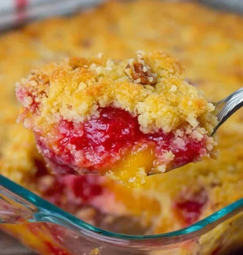 Easy Cherry Pineapple Dump Cake Recipe Juicy Fruit Cherry Pineapple Cake Golden Crust Pineapple Dump Cake Quick Cherry Dum...