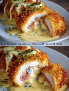 Chicken Cordon Bleu with Swiss Cheese Sauce – A Cheesy, Comforting Delight!
