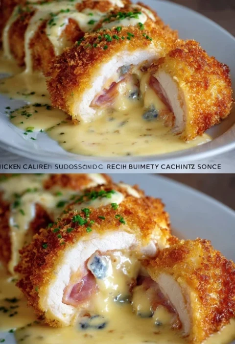 Easy Chicken Cordon Bleu Recipe With Swiss Cheese Homemade Chicken Cordon Bleu Sauce Ideas Best Cheese For Chicken Cordon ...